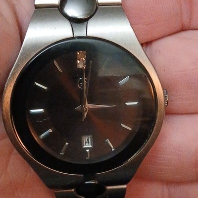 Esprit Women's Quartz Analog Dress Watch Black Dial Date Silver Steel Bracelet