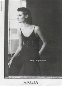 vintage KRIZIA 1-Page PRINT AD Fall 1995 SHALOM HARLOW Patrick Demarchlier