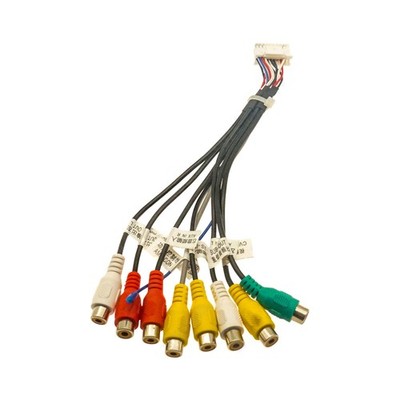 20-Pin 8-Head RCA Erweiterungskabel für Android Headunit Audio Video Verbindung