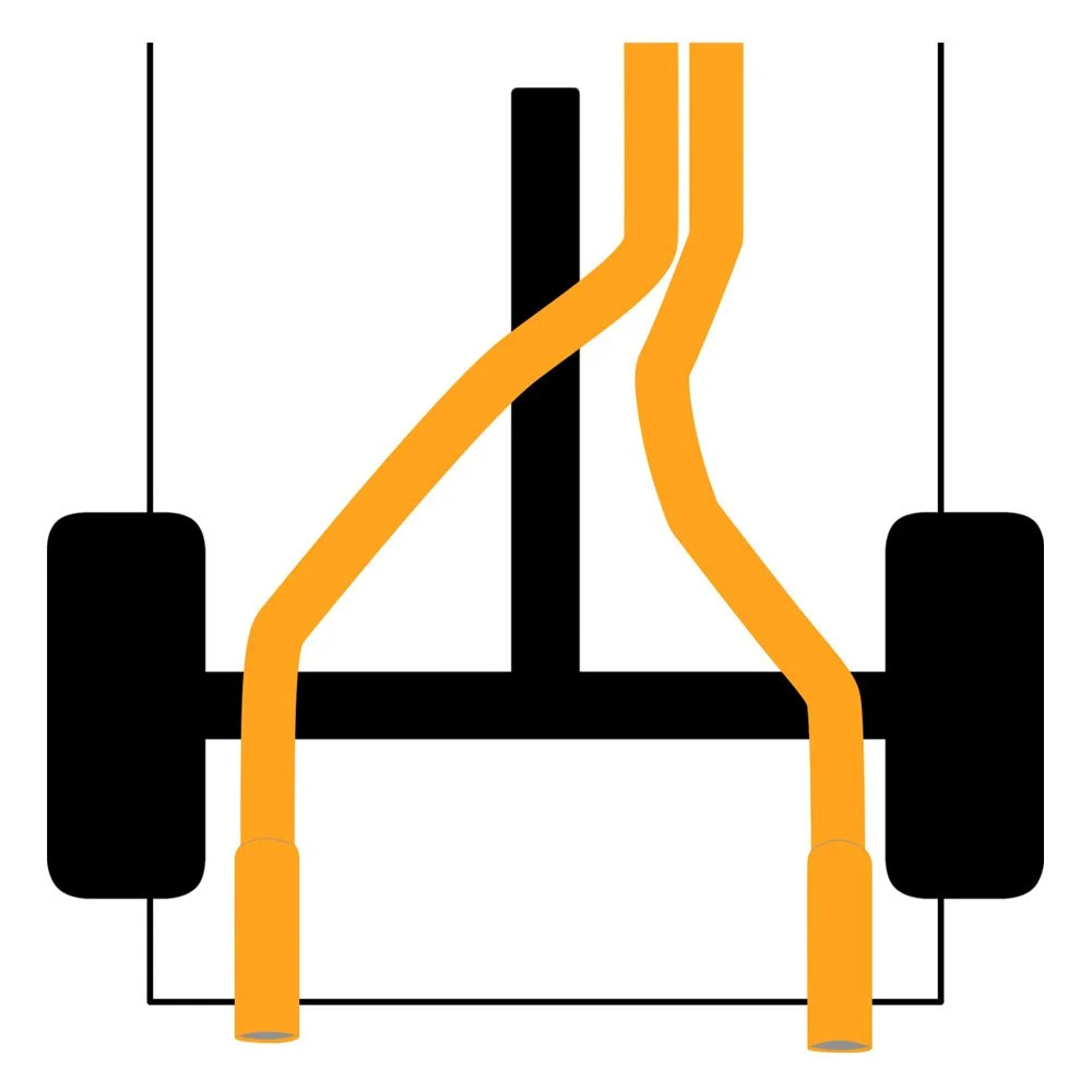 For Chevy Colorado 15-22 Exhaust System Series Stainless Steel Cat-Back Exhaust