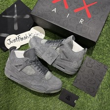 Air Jordan 4 Retro Kaws Grey 930155-003 NEW AUTHENTIC WITH RECEIPT Size 11
