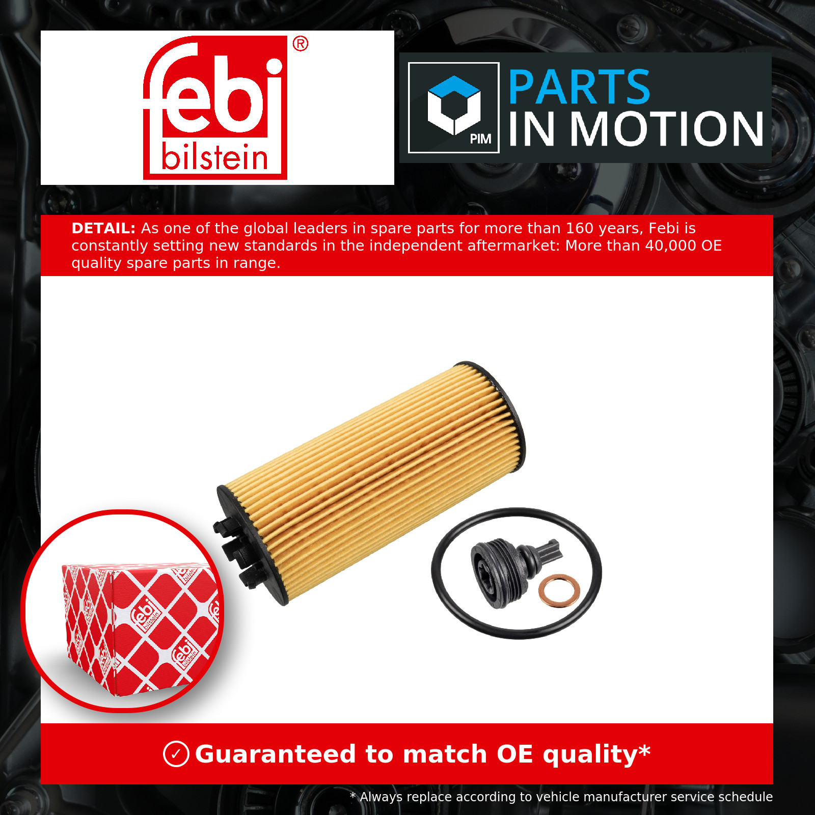 Oil Filter fits BMW X2 F39 1.5 2.0 1.5D 2.0D 2017 on 11428593186 Febi Quality - Image 3