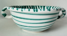 Gmundner Keramik gr&uuml;n geflammt Weitling Sch&uuml;ssel 23 cm GK2869 (2509DE5) 07/26
