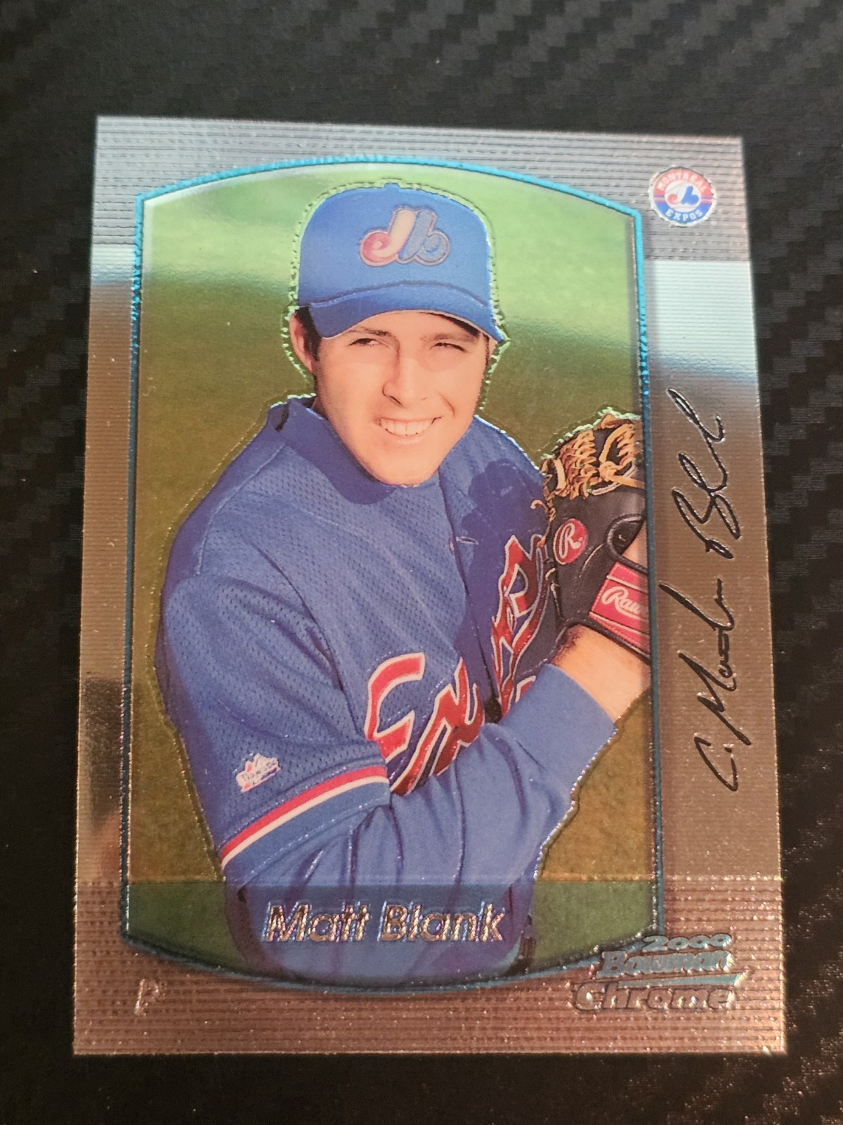 2000 Bowman Chrome - Matt Blank #181 Montreal Expos 