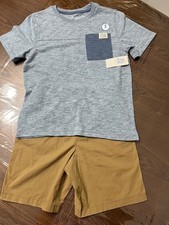 365 Kids by Garanimals Boys Pocket Tee and Shorts Outfit Set, 2-Piece, Sizes 8