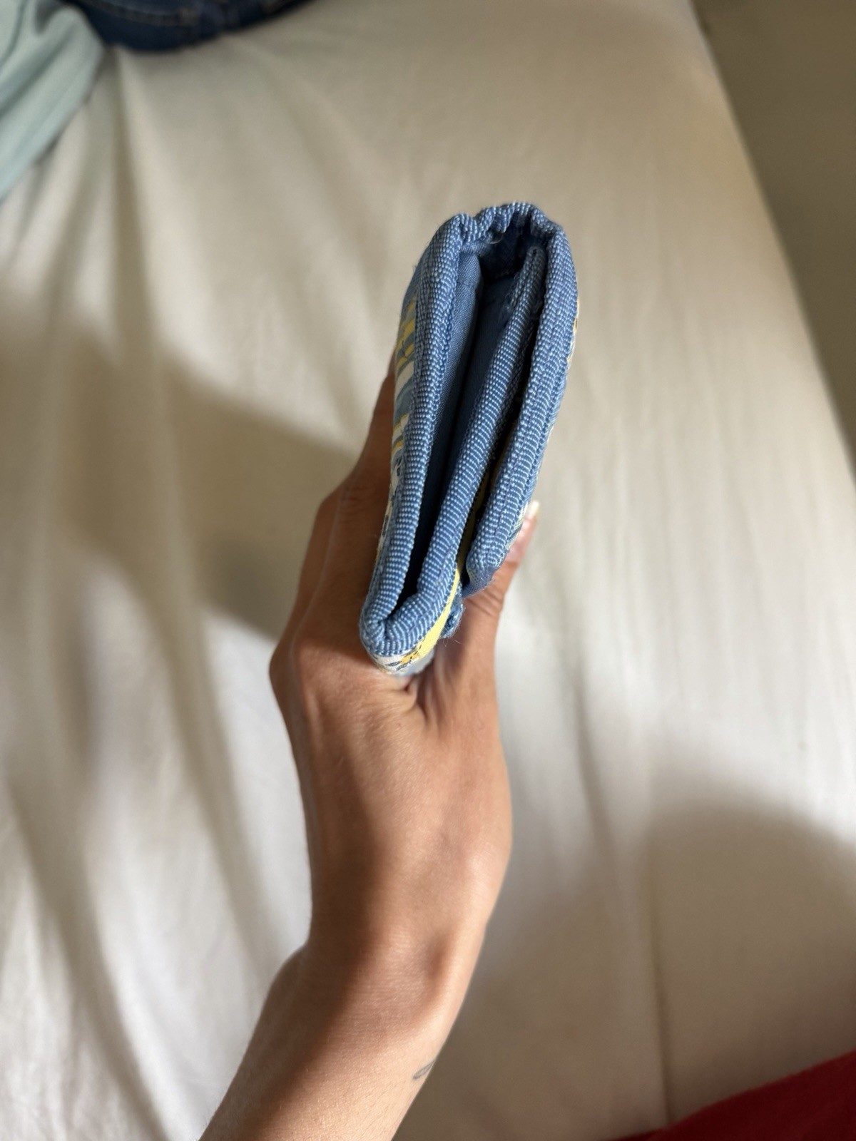 Donna Sharp Quilted Patchwork Wallet – Blue & Yel… - image 2