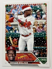 2023 Topps Holiday Jordan Walker RC #H154 Santa Hat Short Print SP STL Cardinals