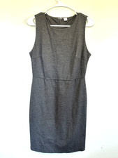 Old Navy Women’s Sleeveless Charcoal Work Dress Size M Cotton Blend Fitted VG