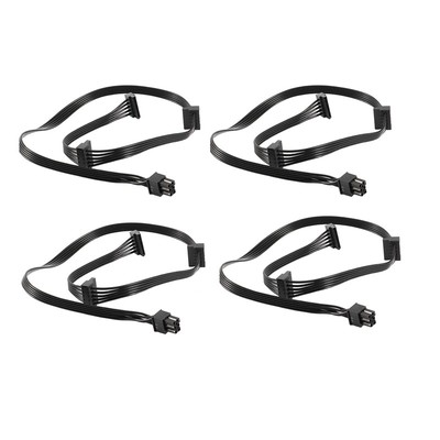 4 StüCk 6 Pin 3-Fach SATA Treiber  Netzteil Kabel für  Supernova 650 757558