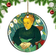 Van Gogh La Berceuse Portrait of Madame Christmas ornament city travel souvenir