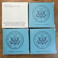 National Archives Microfilm Reels Lot 4 Bureau Of Ships Boat Blueprint Drawings