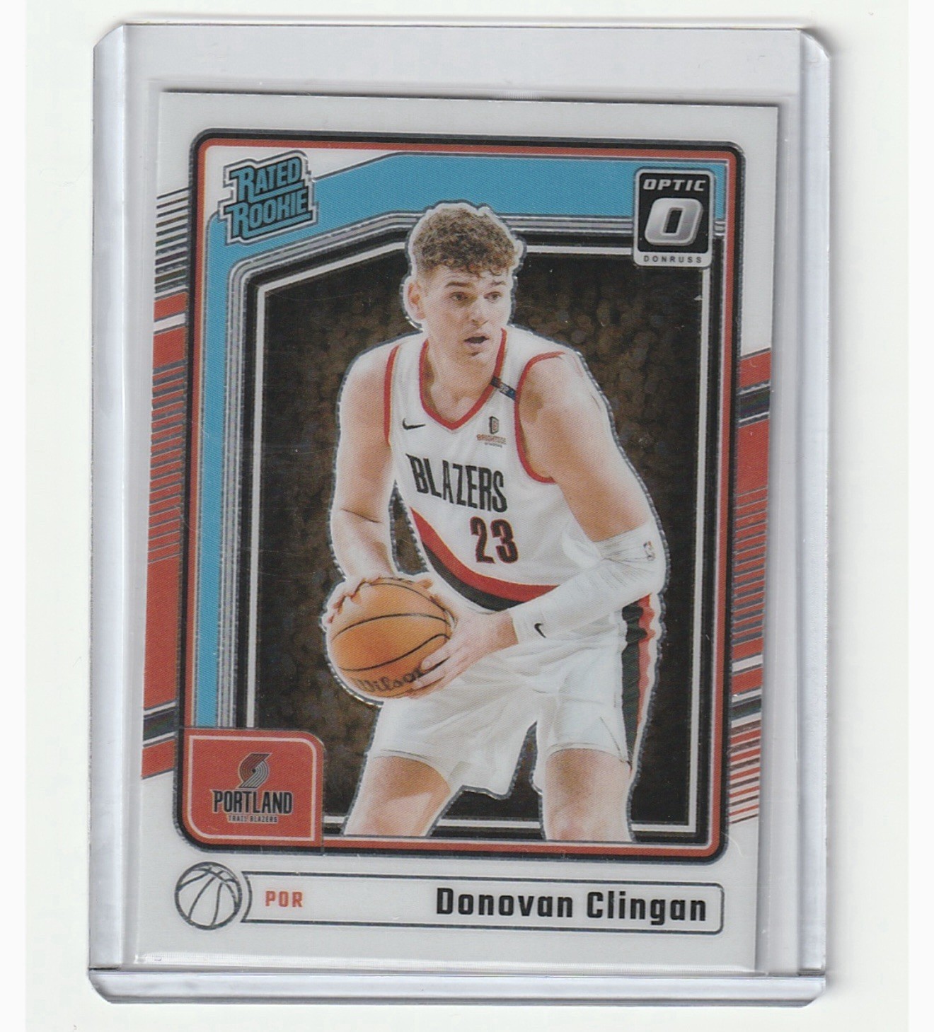 2024-25 Panini Donruss Optic Donovan Clingan Rated Rookies Jazz RC #272