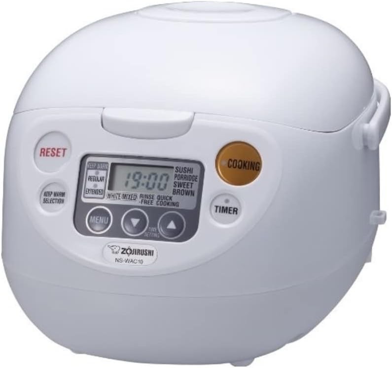 Zojirushi Micom Rice Cooker Warmer 5.5-Cup (Cool White)