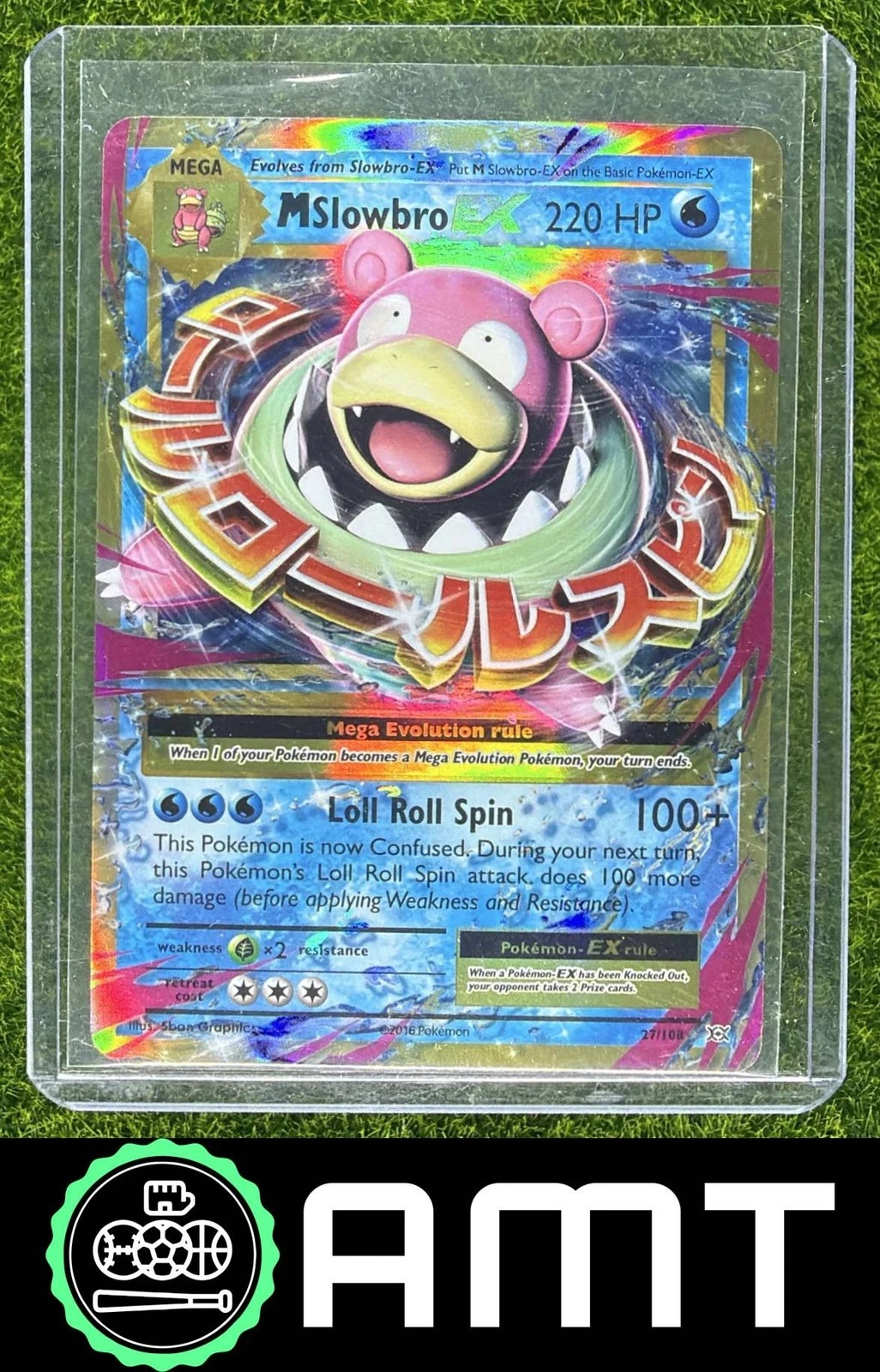 Mega Slowbro ex 2016 Pokemon XY Evolutions ultra rare #27/108