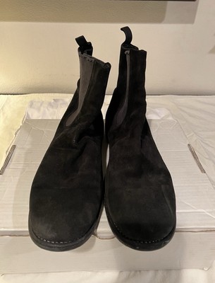 Guidi 96 Men's Black Calf Reverse Leather Chelsea Boots Size EU 45/ US 11