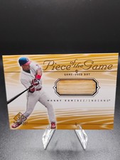 2000 Upper Deck SP Piece of the Game MANNY RAMIREZ -#MR Indians Bat Relic GU!