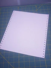 200 cnt continuous feed dot matrix white computer paper 9.5x11 tractor feed