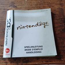 Nintendogs Nintendo DS Instruction Booklet NO GAME English UKV Infrequent