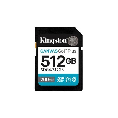 KINGSTON SDXC Canvas Go Plus 512GB C10 UHS-I U3 V30