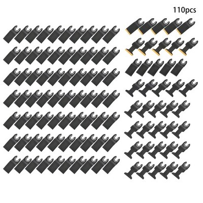 Set 6 Type 110-Piece Oscillating Saw Blades Quick Release Multi Tool Blades