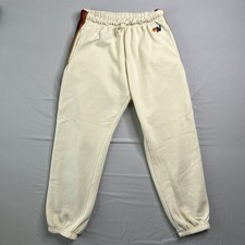 Aviator Nation Sweatpants Womens Large Cream Rainbow Stripe Jogger Pants Casual