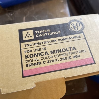 Compatible Konica Minolta Toner Cartridge TN216M, TN319M, Bizhub C220, C280 C360