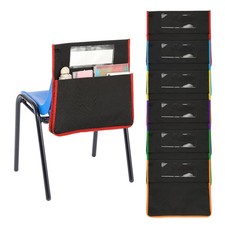 Chair Pockets Length 16.5" Width 15.4" Seat Sacks, Multicolor, 6 Pcs