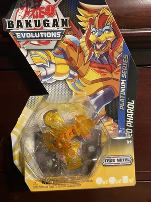 BAKUGAN EVOLUTIONS PLATINUM SERIES TRUE METAL  GOLD NEO PHAROL #21