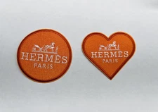 Embroidered Iron-on Designer Logo Fashion Clothing Patch (Set of 2)