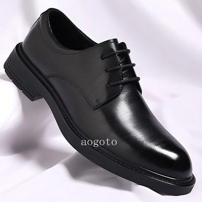 Men's Lace Up Formal Dress Business Wedding Groom Shoes PU Leather Spring Casual