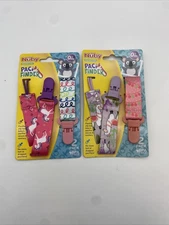 ( 2)- Nuby Infants 4 Pack Pacifier Clips Pacifinder -Packaging May Vary
