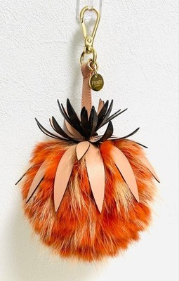 FENDI Fruit Charm Bag Charm Pineapple Red Current Model CIB Box