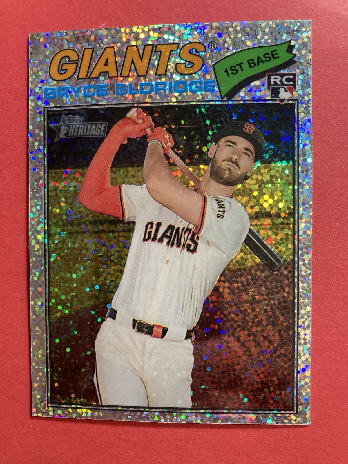 2026 Topps Heritage - Bryce Eldridge #310 Chrome Silver Sparkle Refractor (RC)
