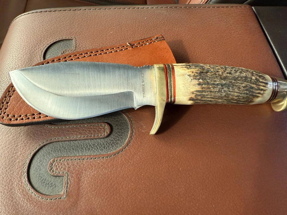 TinberWoof Vintage Leather Chit and Steg Horn Handle Cuerrno De Venado Jenuino - Image 4 of 4