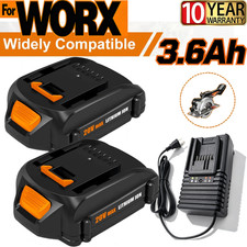 2pack 20V For WORX Extend Lithium-ion Battery 20 Volt WA3520 WA3525 WA3575 WG155