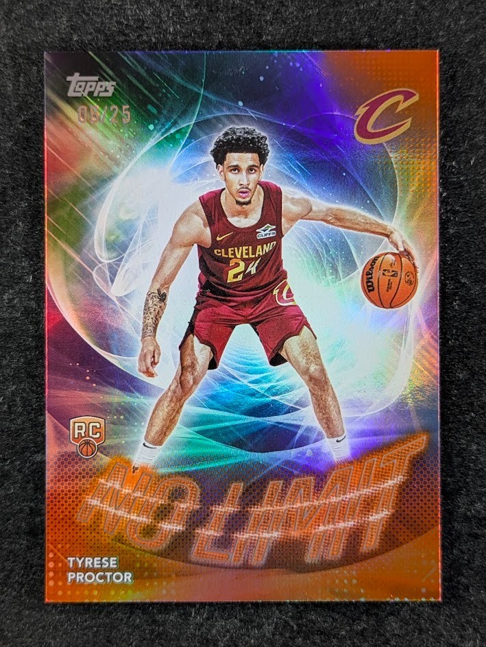 2025-26 Topps Basketball TYRESE PROCTOR 6/25 RC Orange Rainbow SP No Limit