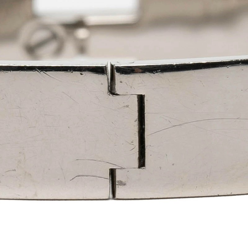 Hermès Click H PM Bracelet Silver  Light Purple Metal Enamel Women's Used thumbnail 10