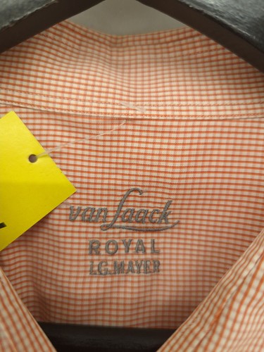 Van Laack Men's Shirt XXL White Checkered 100% Other Basic - Picture 6 of 6