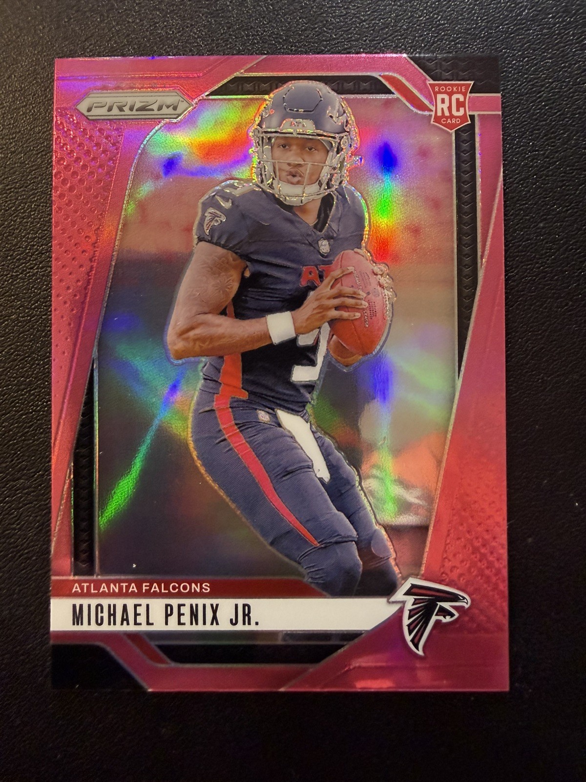 2024 Panini Prizm Michael Penix Jr. Pink Refractor Rookie #378 (RC)