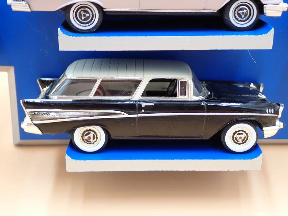 Matchbox Chevy Models of Yesteryear 1957 cars w wall mount Nomad Corvette Belair - Image 4 of 4