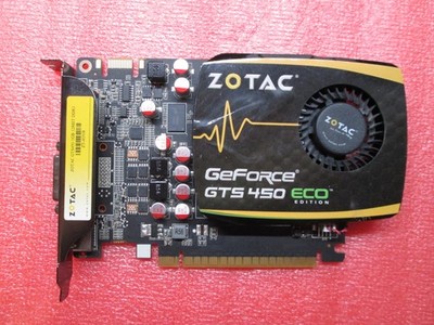 ZOTAC GeForce GTS 450 1GB DDR3 ECO EDITION PCI-E DP DVI HDMI