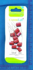 10 pack 0.01uF 630V Metallized Polypropylene Film Capacitors 5% .01 uF 103J