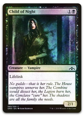 Child of Night #65 (Foil) (NM) Guilds of Ravnica GRN Magic MTG