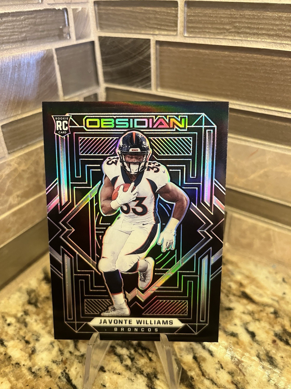 2021 Panini Obsidian Rookie Javonte Williams #125 Dallas Cowboys running back ⭐️