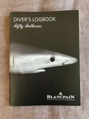 Blancpain Fifty Fathoms Diver s Logbook 2008 Shark Cover Dive Log Book Rare  003