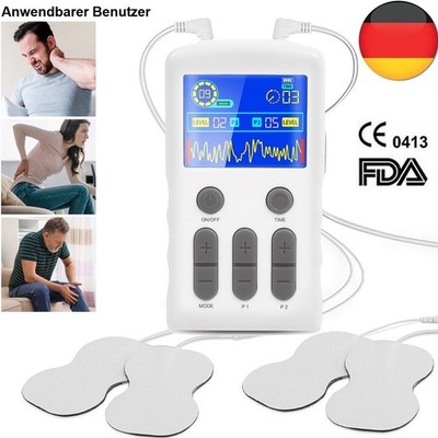 25 Modi TENS Unit und EMS Muskelstimulator wiederaufladbarer elektronischer Puls
