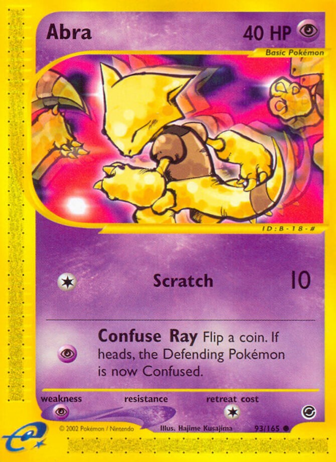 1x Abra - 93/165 - Common NM-Mint Pokemon G2 - Expedition