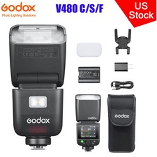 GODOX V480 C/S/F 2.4G 1/8000 TTL Touchscreen Camera Flash Fr Canon/Sony/Fujifilm