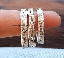 Set Of 3 Rings, Handmade Rings, 925 Sterling Silver Rings, Stackable , All Size