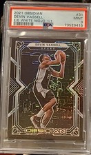 2021 Obsidian Devin Vassell E/E White Mojo 1/1 Psa 9 Spurs 🔥☄️ true 1 of 1